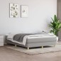 Boxspringbett Hellgrau 140x190 cm Stoff