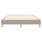 Boxspringbett Hellgrau 140x190 cm Stoff