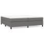 Boxspringbett Dunkelgrau 200x200 cm Stoff