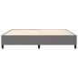 Boxspringbett Dunkelgrau 200x200 cm Stoff