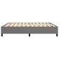 Boxspringbett Dunkelgrau 200x200 cm Stoff