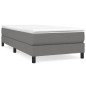 Boxspringbett Dunkelgrau 100x200 cm Stoff