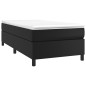 Boxspringbett Schwarz 90x190 cm Kunstleder