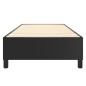 Boxspringbett Schwarz 90x190 cm Kunstleder