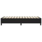 Boxspringbett Schwarz 90x190 cm Kunstleder