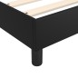 Boxspringbett Schwarz 90x190 cm Kunstleder