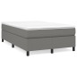 Boxspringbett Dunkelgrau 120x200 cm Stoff