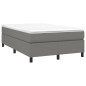 Boxspringbett Dunkelgrau 120x200 cm Stoff