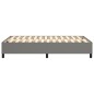 Boxspringbett Dunkelgrau 120x200 cm Stoff