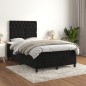 Boxspringbett mit Matratze Schwarz 120x200 cm Samt