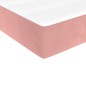 Boxspringbett mit Matratze Rosa 90x200 cm Samt