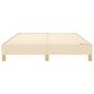 Boxspringbett Creme 140x200 cm Stoff