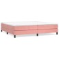 Boxspringbett Rosa 200x200 cm Samt