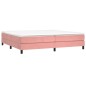 Boxspringbett Rosa 200x200 cm Samt