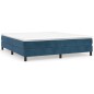 Boxspringbett Dunkelblau 180x200 cm Samt