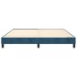 Boxspringbett Dunkelblau 180x200 cm Samt