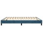 Boxspringbett Dunkelblau 180x200 cm Samt