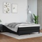 Boxspringbett mit Matratze Schwarz 140x190 cm Kunstleder