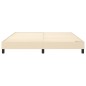 Boxspringbett Creme 180x200 cm Stoff