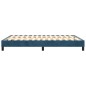 Boxspringbett Dunkelblau 140x200 cm Samt