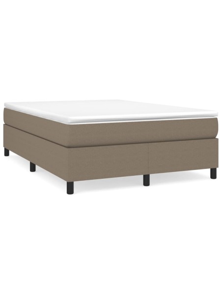 Boxspringbett Taupe 140x200 cm Stoff