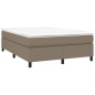 Boxspringbett Taupe 140x200 cm Stoff