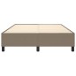 Boxspringbett Taupe 140x200 cm Stoff