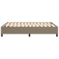 Boxspringbett Taupe 140x200 cm Stoff