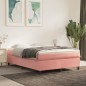 Boxspringbett Rosa 140x190 cm Samt