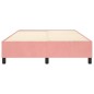 Boxspringbett Rosa 140x190 cm Samt