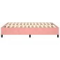 Boxspringbett Rosa 140x190 cm Samt