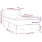 Boxspringbett mit Matratze Hellgrau 90x190 cm Stoff