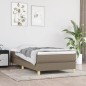 Boxspringbett Taupe 100x200 cm Stoff