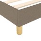 Boxspringbett Taupe 100x200 cm Stoff