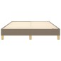 Boxspringbett Taupe 140x190 cm Stoff