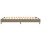 Boxspringbett Taupe 140x190 cm Stoff