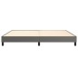 Boxspringbett Grau 200x200 cm Kunstleder