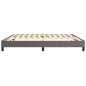 Boxspringbett Grau 200x200 cm Kunstleder