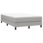 Boxspringbett Hellgrau 120x200 cm Stoff