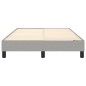 Boxspringbett Hellgrau 120x200 cm Stoff