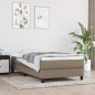 Boxspringbett Taupe 80x200 cm Stoff