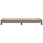 Boxspringbett Taupe 80x200 cm Stoff