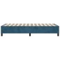 Boxspringbett Dunkelblau 80x200 cm Samt