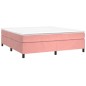 Boxspringbett Rosa 160x200 cm Samt