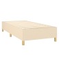 Boxspringbett Creme 100x200 cm Stoff