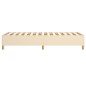 Boxspringbett Creme 100x200 cm Stoff