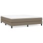 Boxspringbett Taupe 160x200 cm Stoff