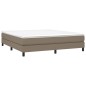 Boxspringbett Taupe 160x200 cm Stoff