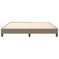 Boxspringbett Taupe 160x200 cm Stoff