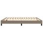 Boxspringbett Taupe 160x200 cm Stoff